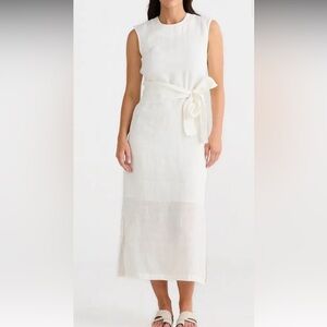 NWT Brave + True Turning Point Sleeveless Linen Dress